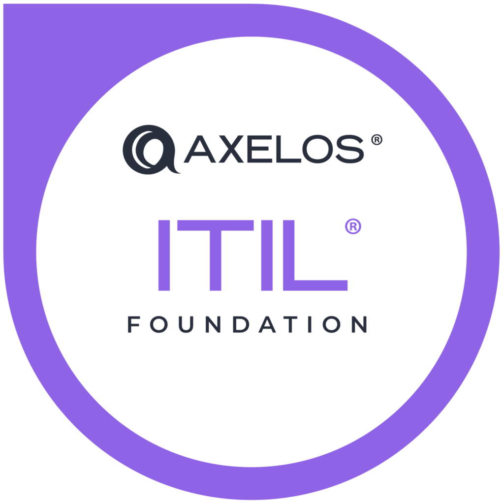 Julie Case: ITIL 4 Foundations badge