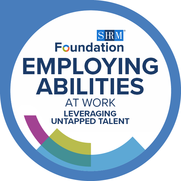 SHRM Foundation Employing Abilities at Work badge